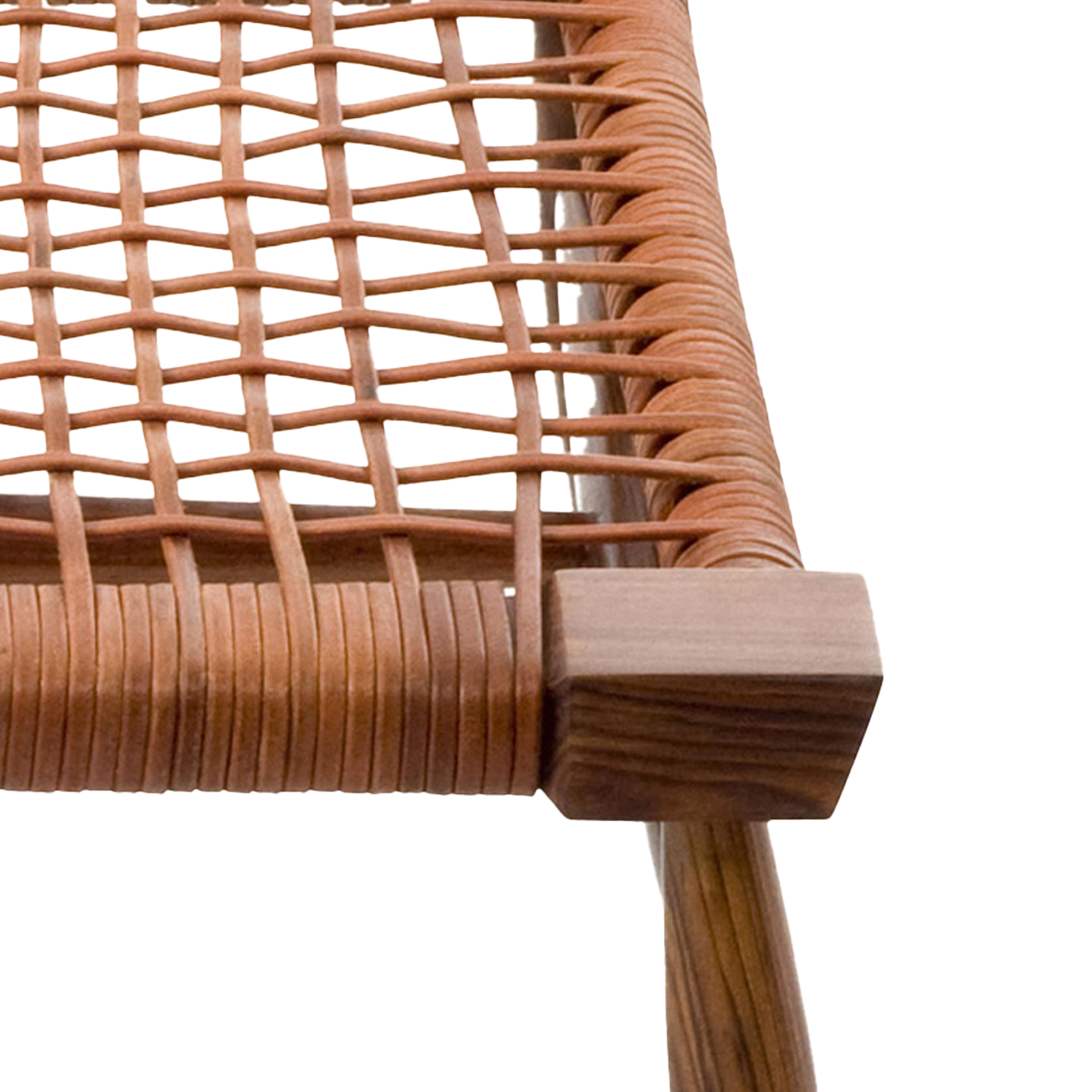 Leather Strap Foot Stool