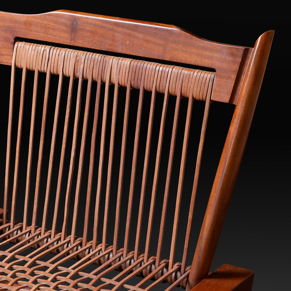 Leather Strap Lounge Chair