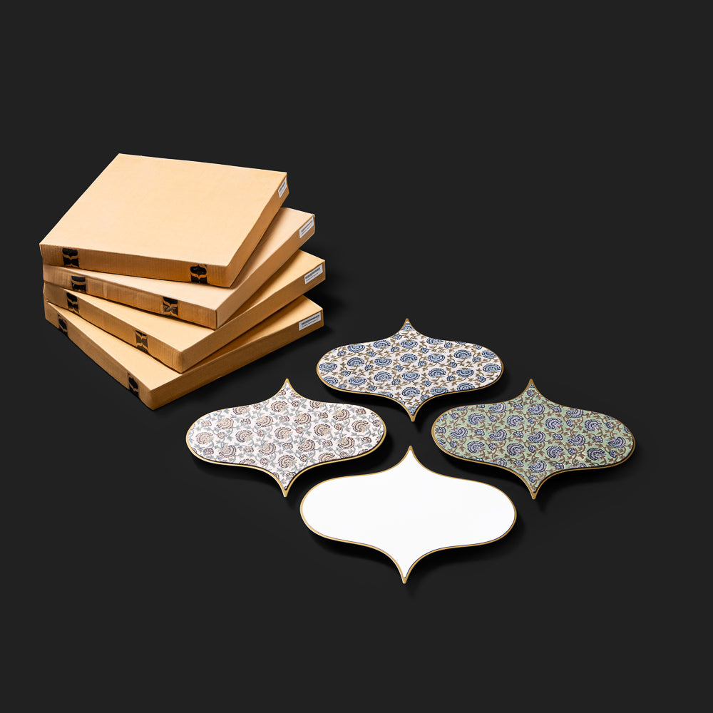 Ogee Magnetic Wall Art Organiser White