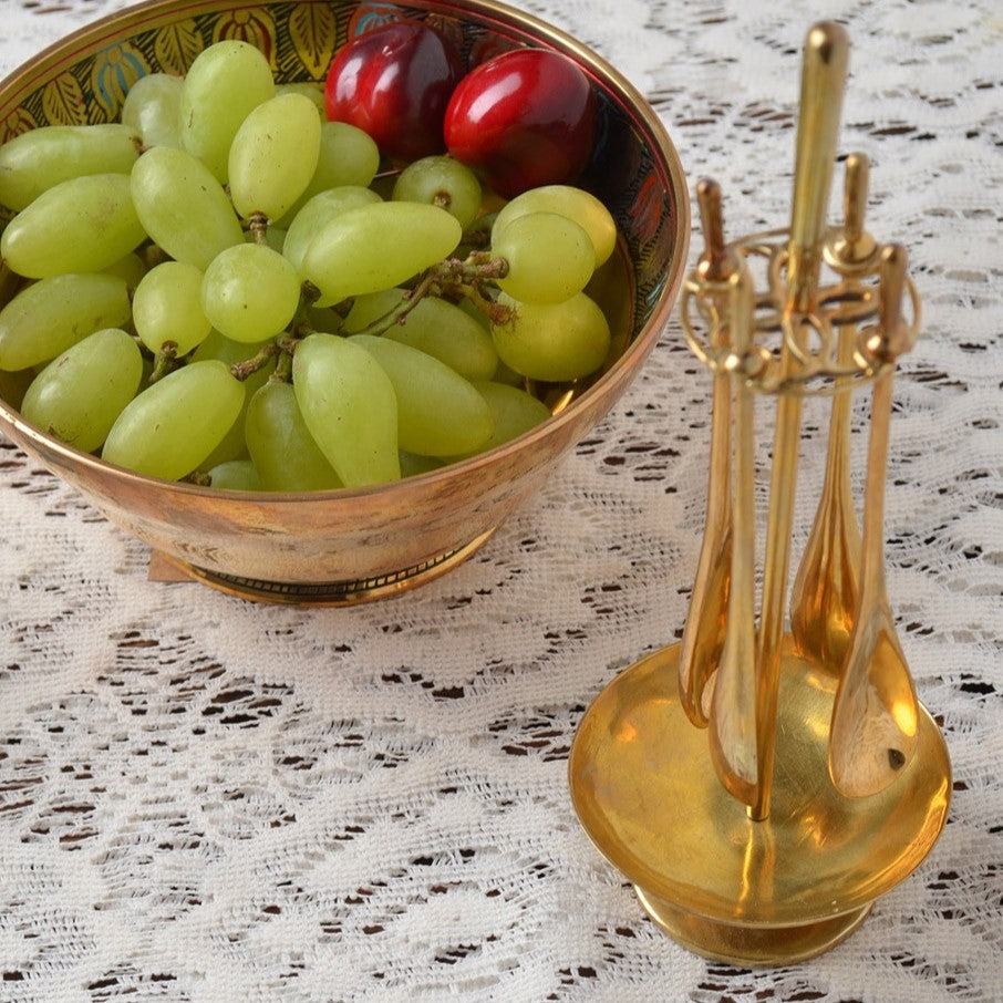 Oorja 4 Spoons and Stand