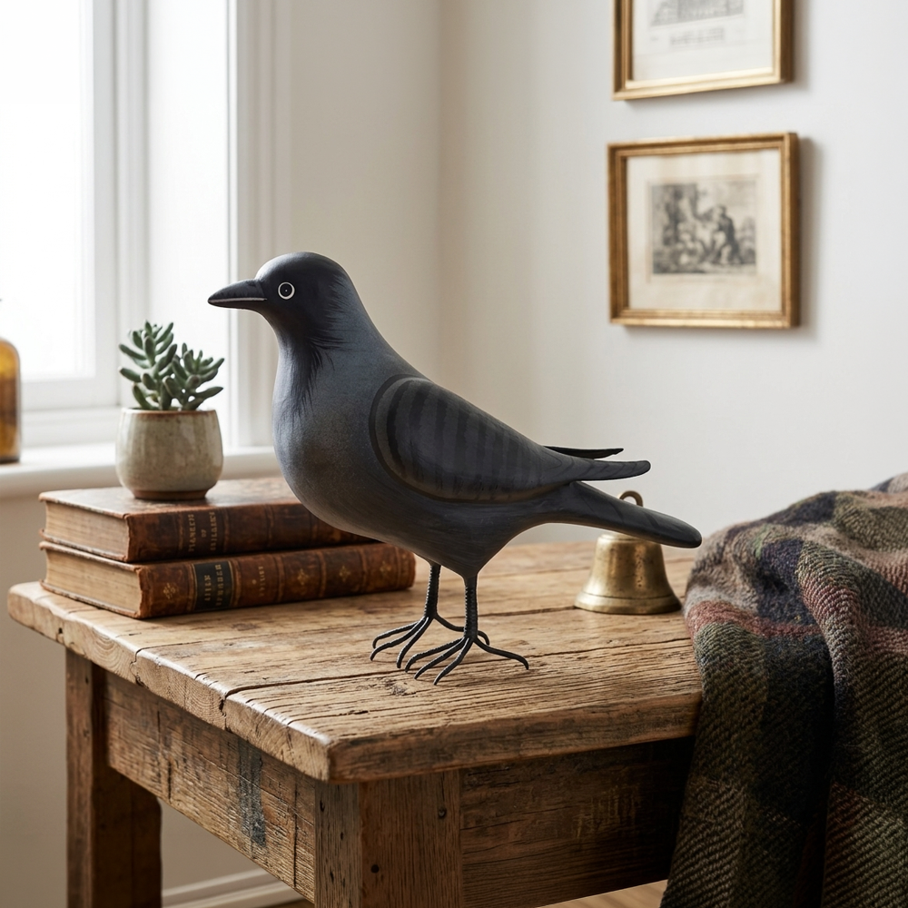 Paper Mache Crow