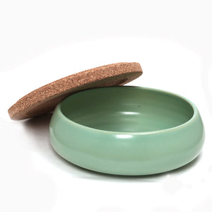 Stack Bowl 8" Low with Lid- Teal ,Microwave and Dishwasher Safe. Hand wash with mild detergents.