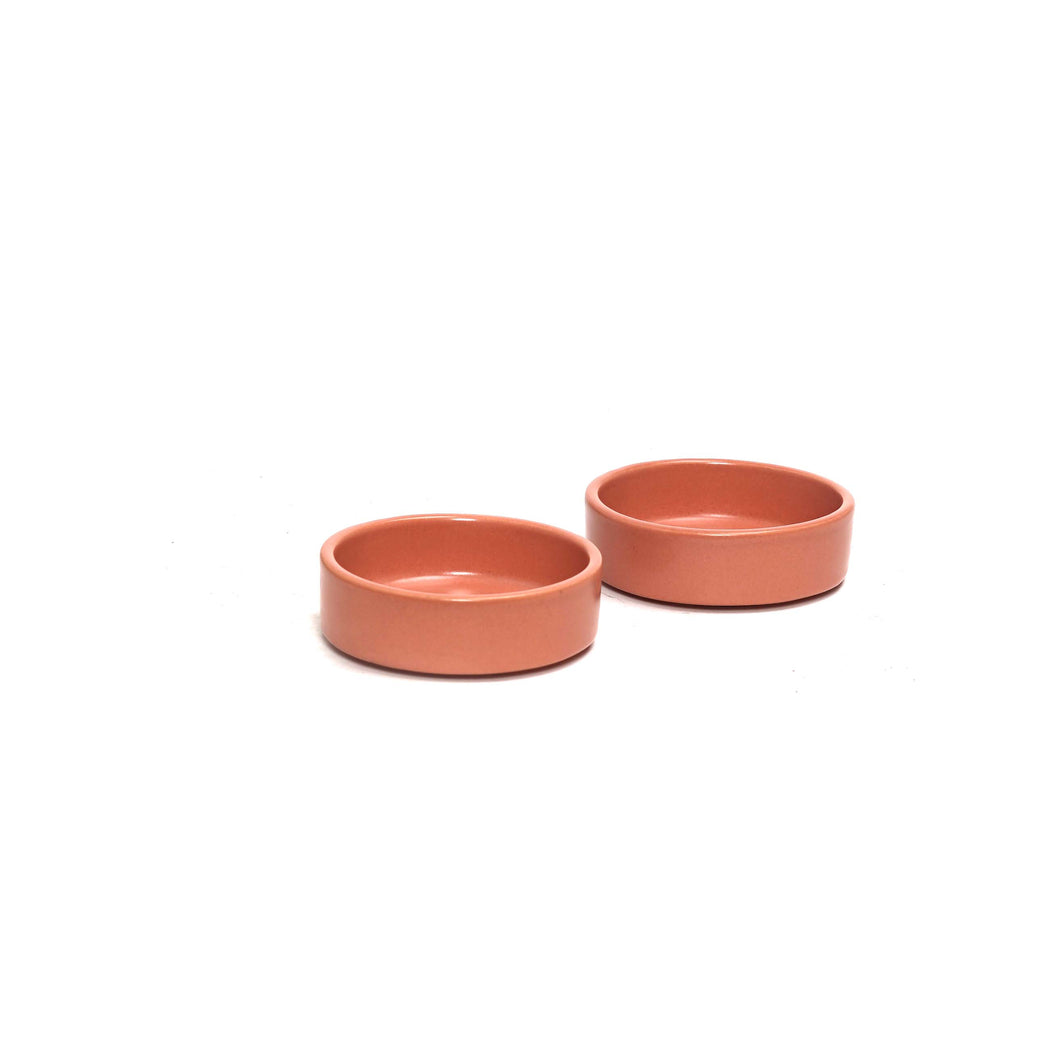 Stack Bowl Medium- Coral set of 2,Microwave and Dishwasher Safe. Hand wash with mild detergents.