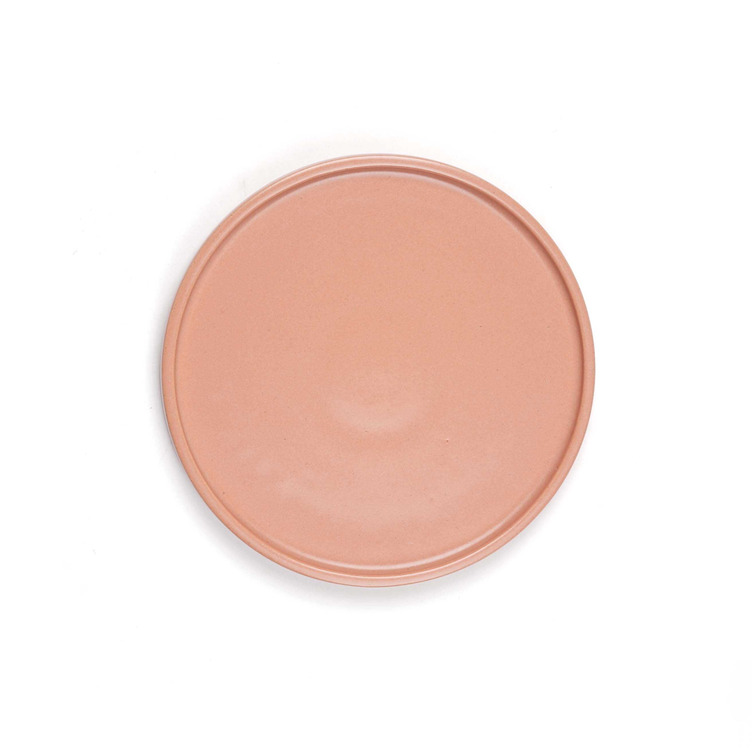 Stack Starter Plate 8- Coral set of 2, Microwave and Dishwasher Safe. Hand wash with mild detergents.