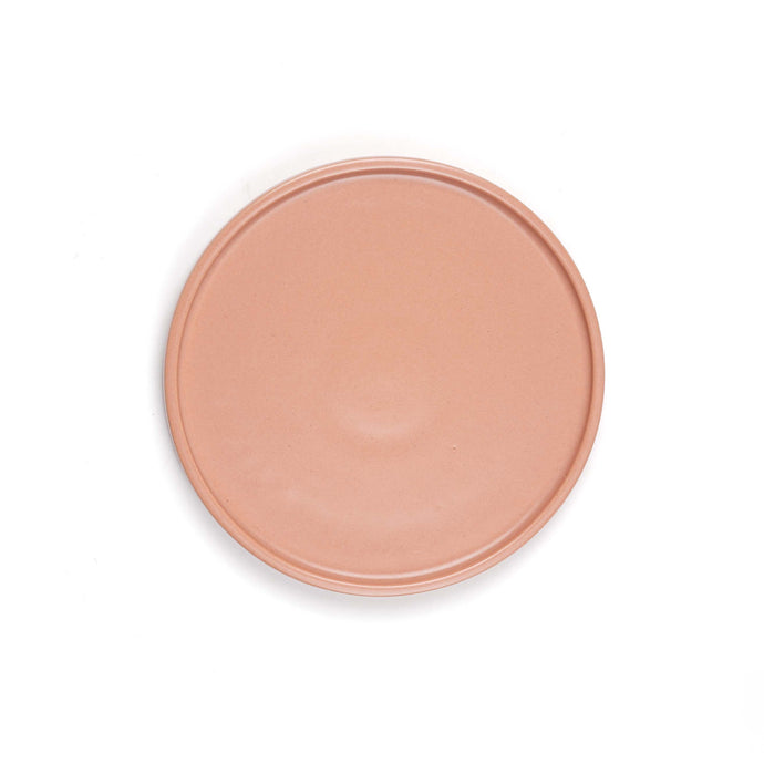 Stack Starter Plate 8- Coral set of 2, Microwave and Dishwasher Safe. Hand wash with mild detergents.