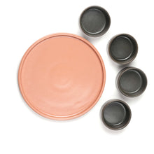Stack Starter Plate 8- Coral set of 2, Microwave and Dishwasher Safe. Hand wash with mild detergents.