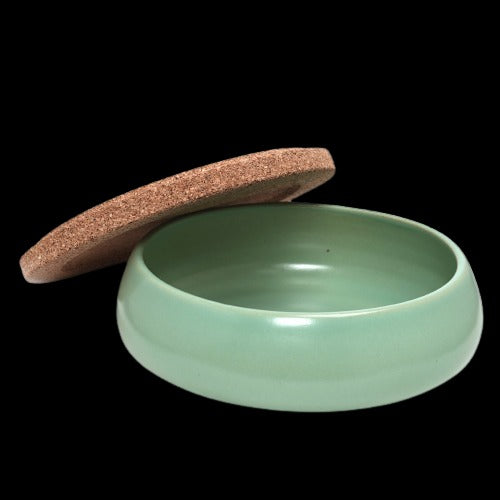 Stack Bowl 8" Low with Lid- Teal