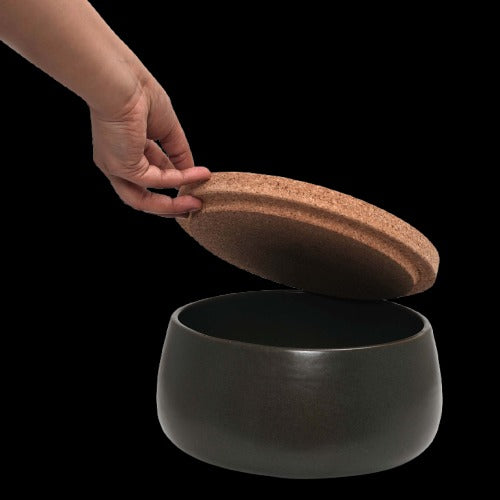Stack Rice Bowl with Lid- Gray