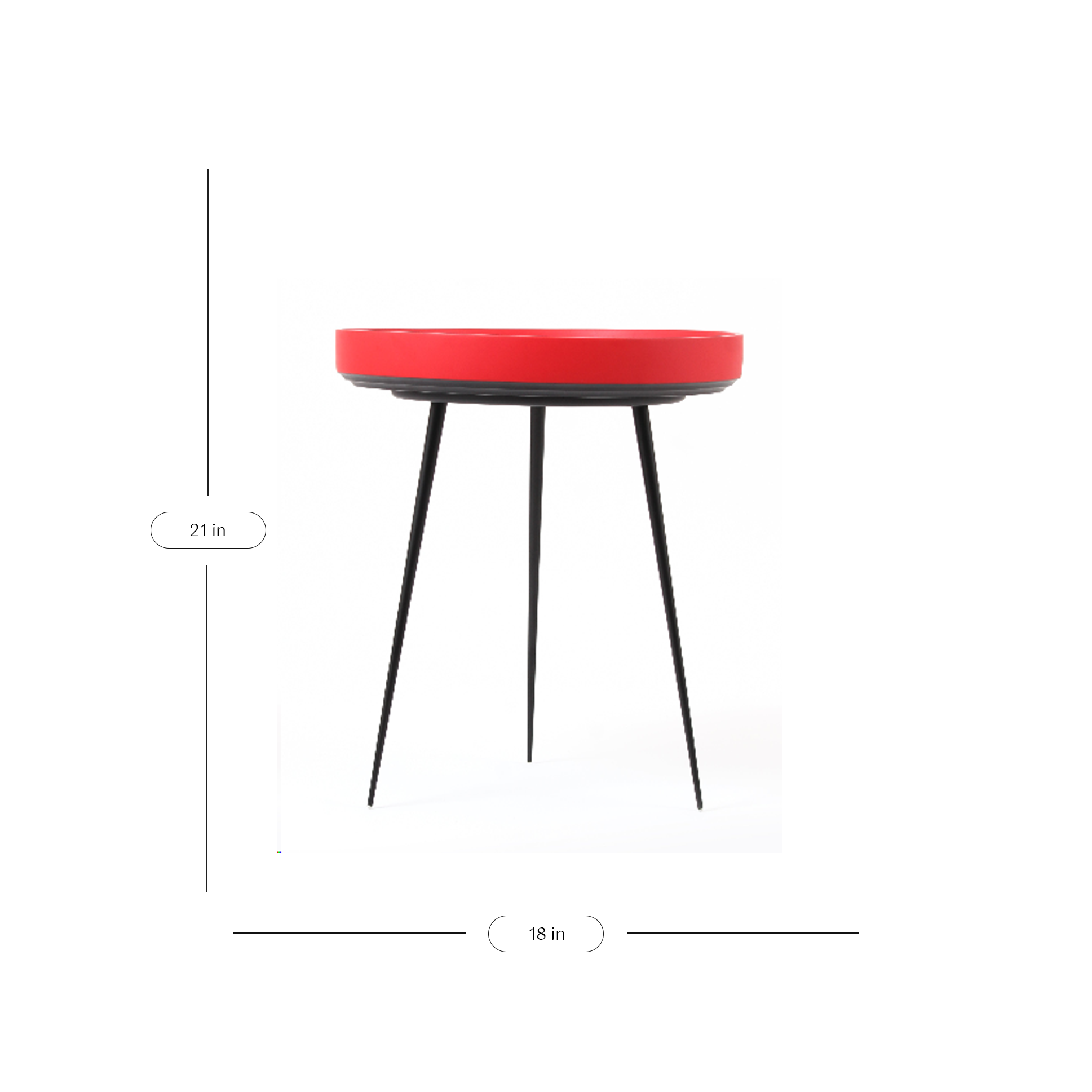 Kalam Table- Lady Flying Kite Handpainted Miniature painting Side Table Furniture awarded UNESCO Seal of Excellence Mango Wood Iron Detachable Legs Handturned Food Safe