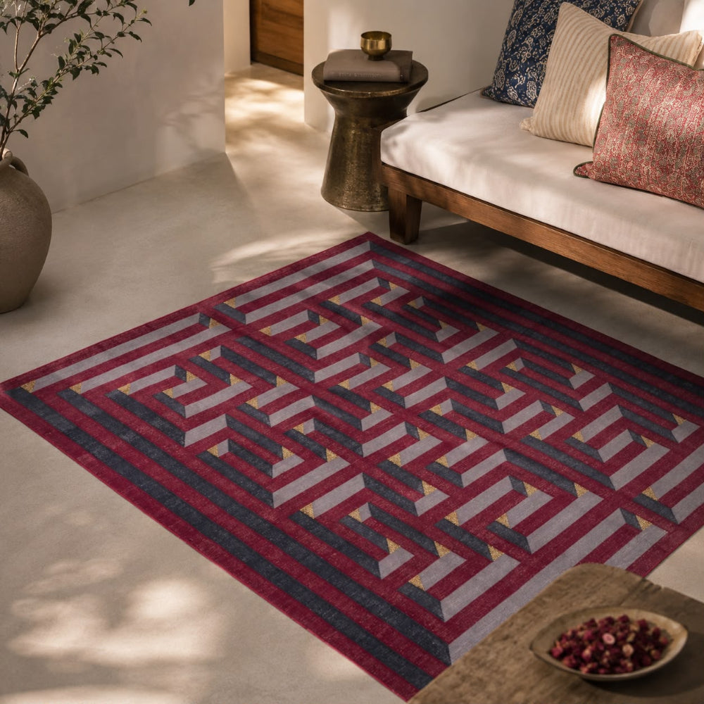 Amaze Dhurrie DEEG Square 8'x8'