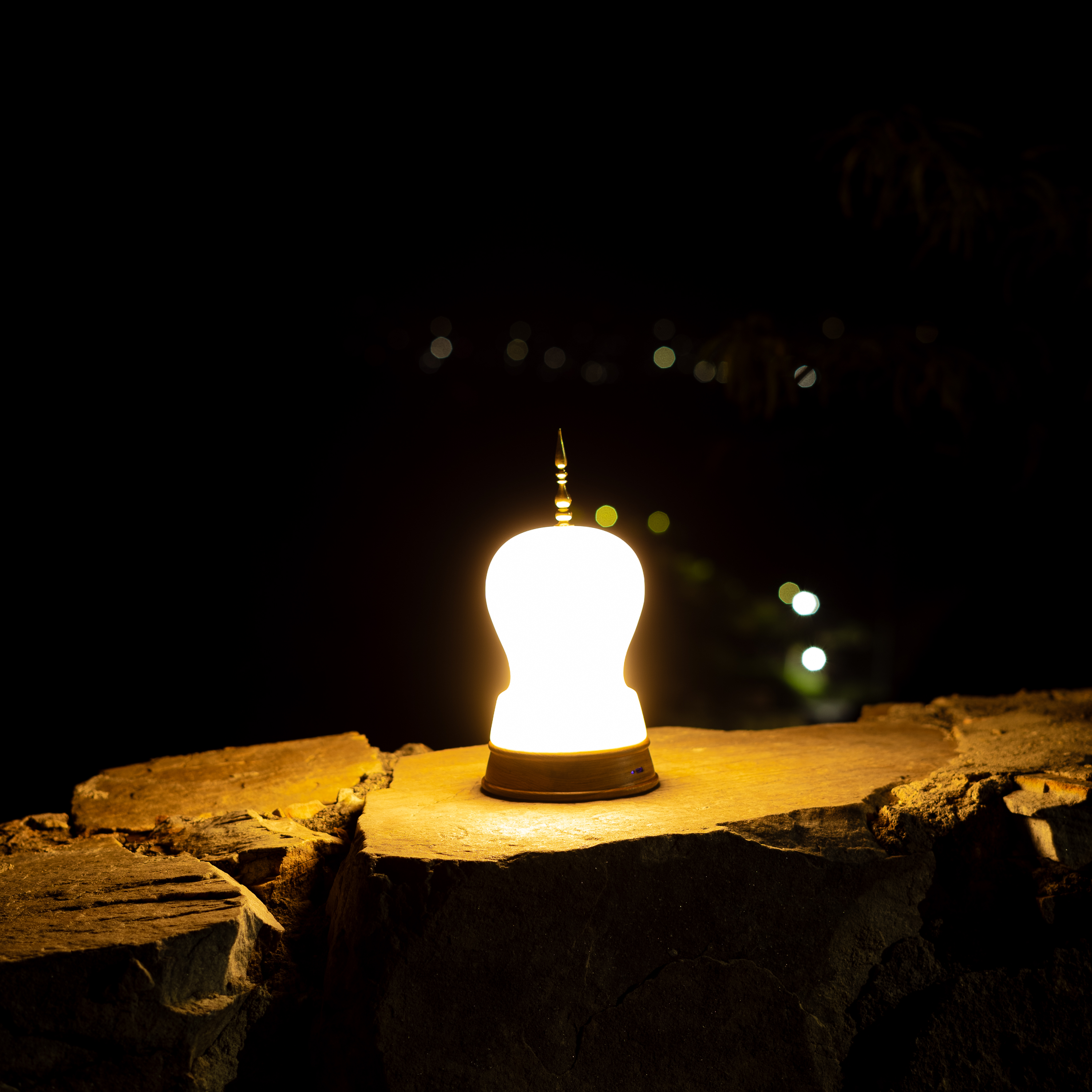 Konark Portable Lamp Alabaster