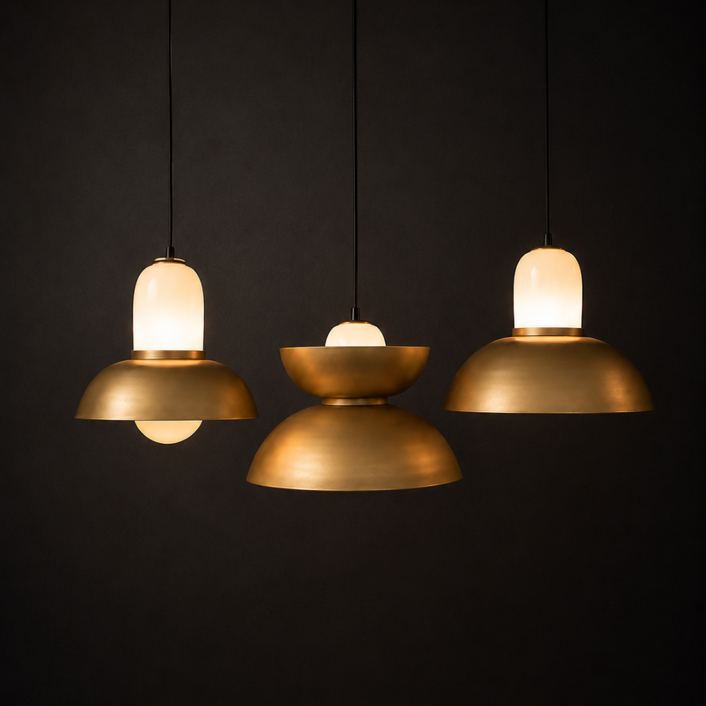Ettore Pendant Lamp Dome Set of 3