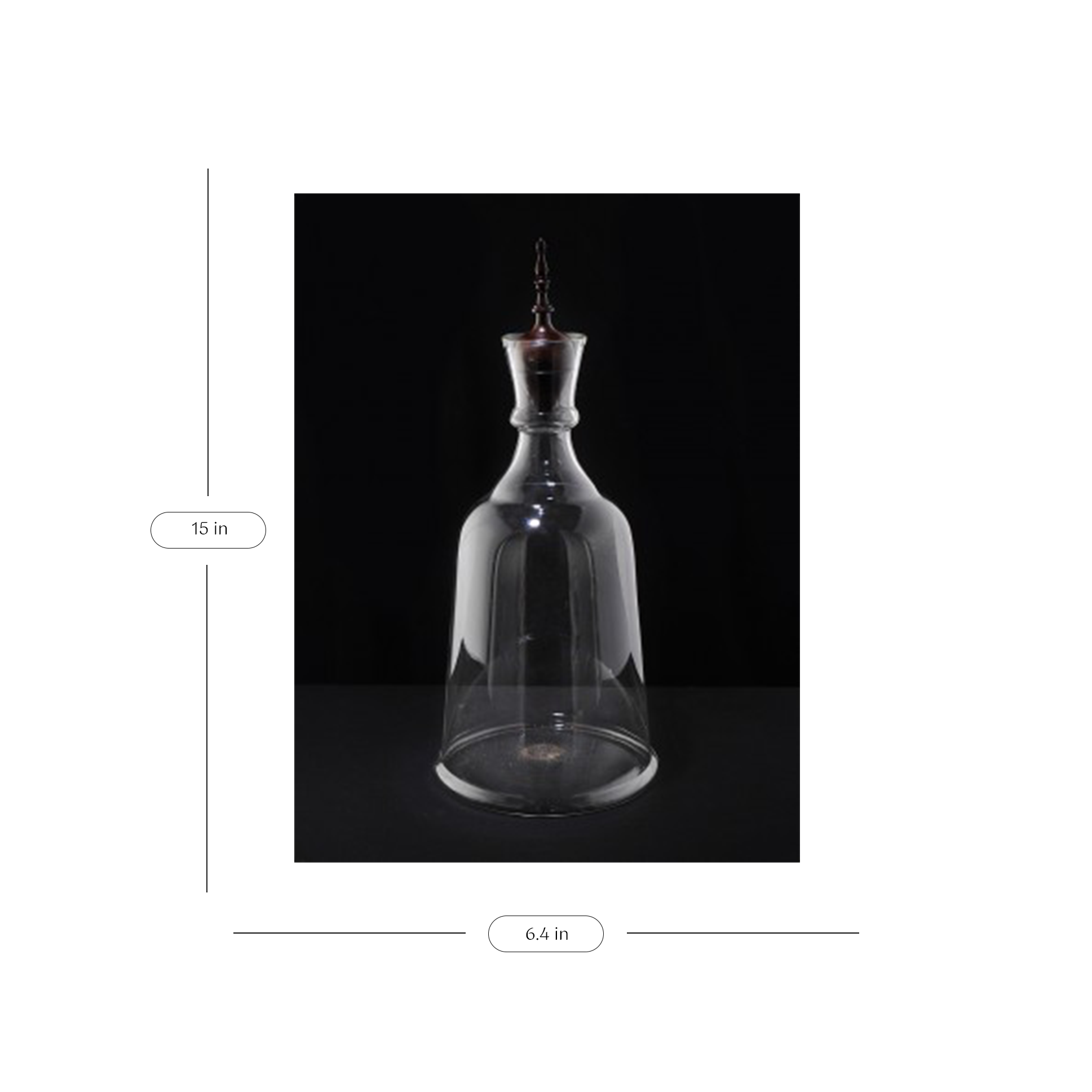 Hookka Jug with Stopper Glass festive serving dinning home objects wooden stopper, container