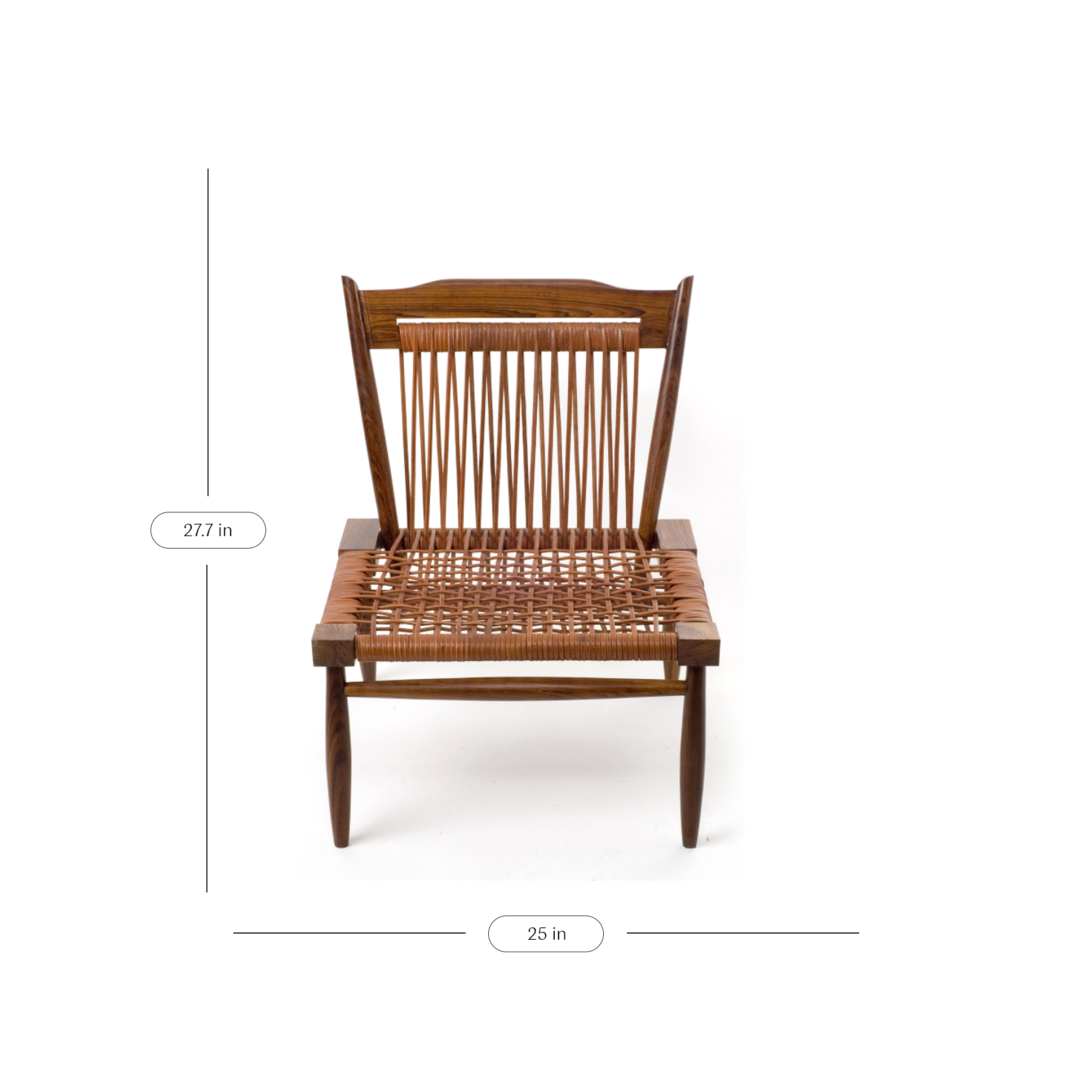 Leather Strap Lounge Chair