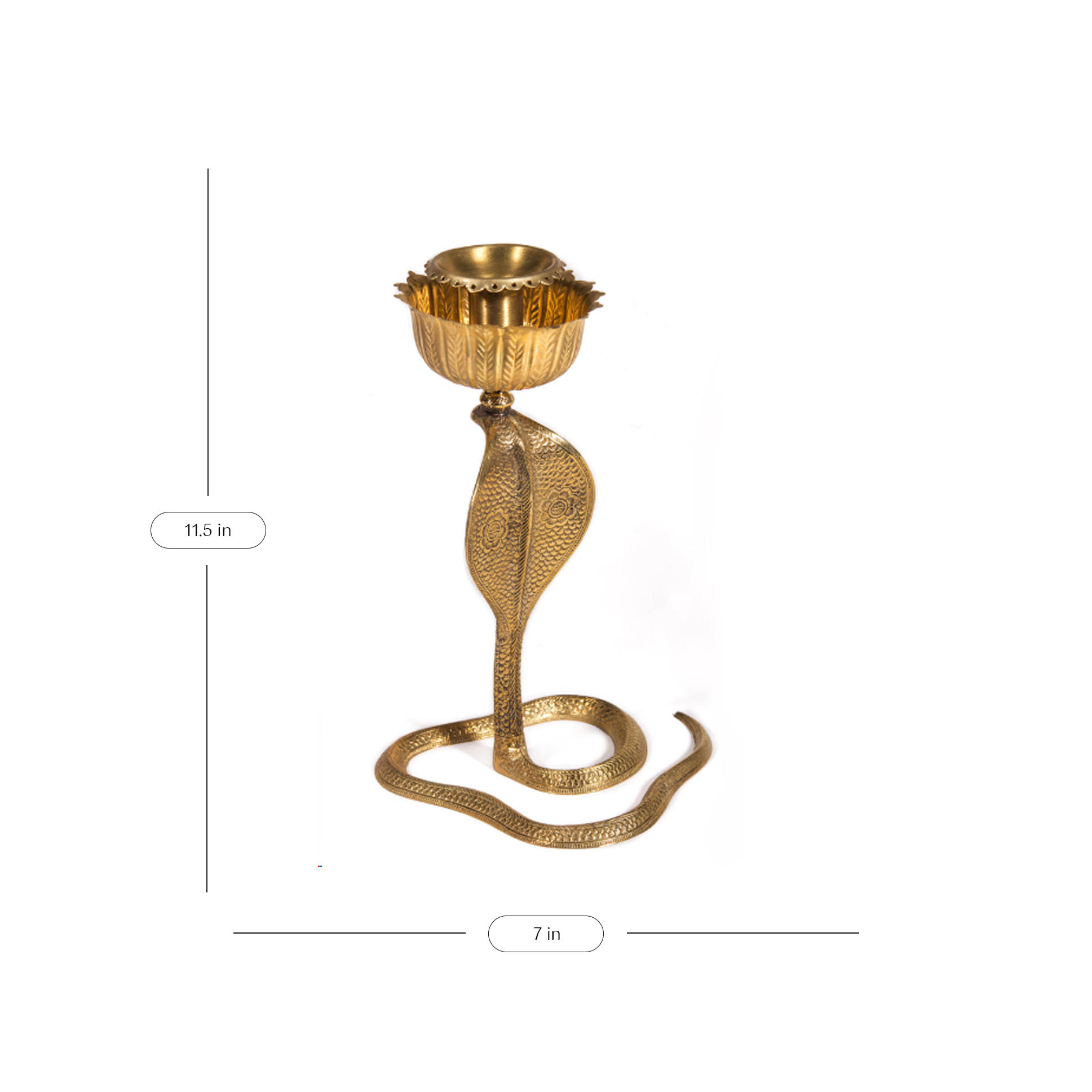 Naga Taper Candle Holder