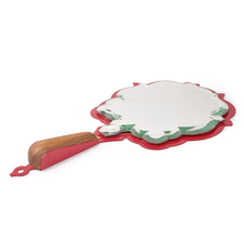 Roopdarshani Red Wall decor Display Mirror frame, hand mirror, handcrafted hand mirror, vintage mirror