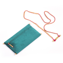 sling bag, pouch, handcrafted bag, makhmal bag