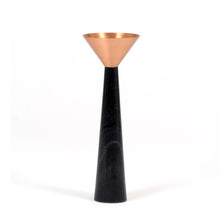 Cu Stone Candle stand Marble Copper Lighting Outdoor Display, handmade, ancient,