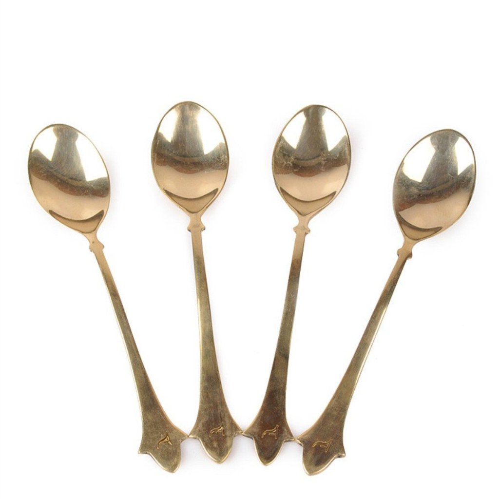Festive gifting Spoon  set handbeten kalai thali Katori dinnerware serveware metal utensil thathera handicraft