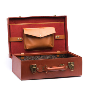 leather suitcase, trunk, accessories, vintage, ancient, handmade