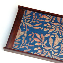 Nyla Tray is reversible, woodem tray, printed tray, block print tray, handmade, ancient tray
