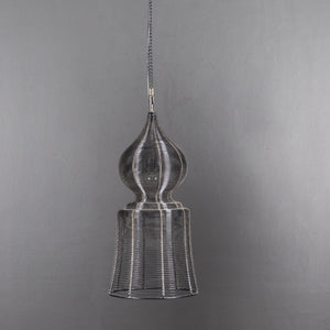 Bijapur lamp, pendant lamp, ceiling lamp, hanging lamp, wire lamp, iron wire frame, vintage, ancient, crafted, lamps, lightings