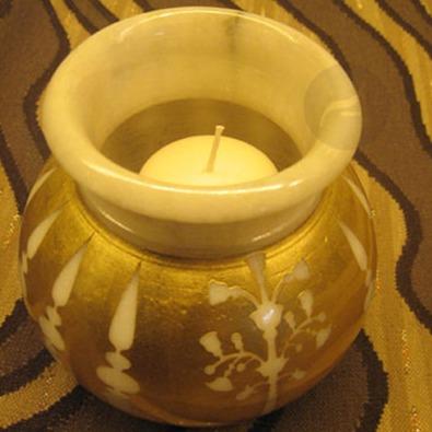 Home Objects , Lighting & Fragrances , Display, Vark vase, candle opaque, tealight