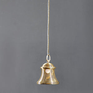 Wire bell lamp lighting wall ceiling hanging pendant brass, hanging lamp, ancient vintage lamp, unique hanging lamp
