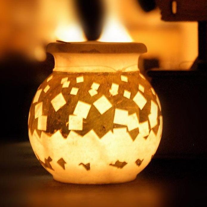 Home Objects , Lighting & Fragrances , Display, Vark vase, candle opaque, tealight