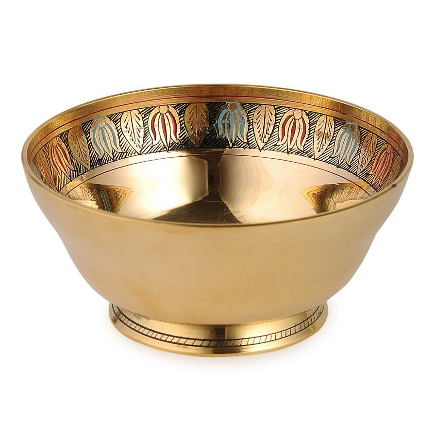 Naqqashi Bowl Br decor home object handcrafted brass