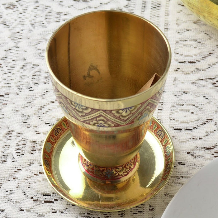 Naqqashi Coaster Br decor home object handcrafted brass