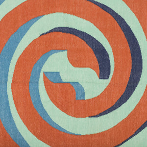 Amaze Dhurrie MANDU Round 6'x6' , Home textiles , Rugs , Carpets , Durrie weaving, handcrafted, made in India, artist