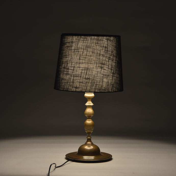 Alter table lamp kharadi artisans cloth fabric lamp shade lighting lamp base brass mdf