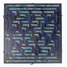 Amaze table Deeg Square Furniture , Stone Overlay , Coffee table intricate interlocking pattern marble inlay, handcrafted, made in India, artist