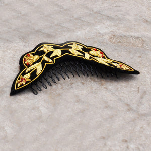 Anar Zardozi Comb Pin , Wearable	Jewellery , Embroidery, handcrafted