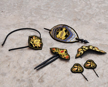 Anar Zardozi Comb Pin , Wearable Jewellery , Embroidery, handcrafted