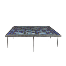 Amaze table Deeg Square Furniture , Stone Overlay , Coffee table intricate interlocking pattern marble inlay, handcrafted, made in India, artist