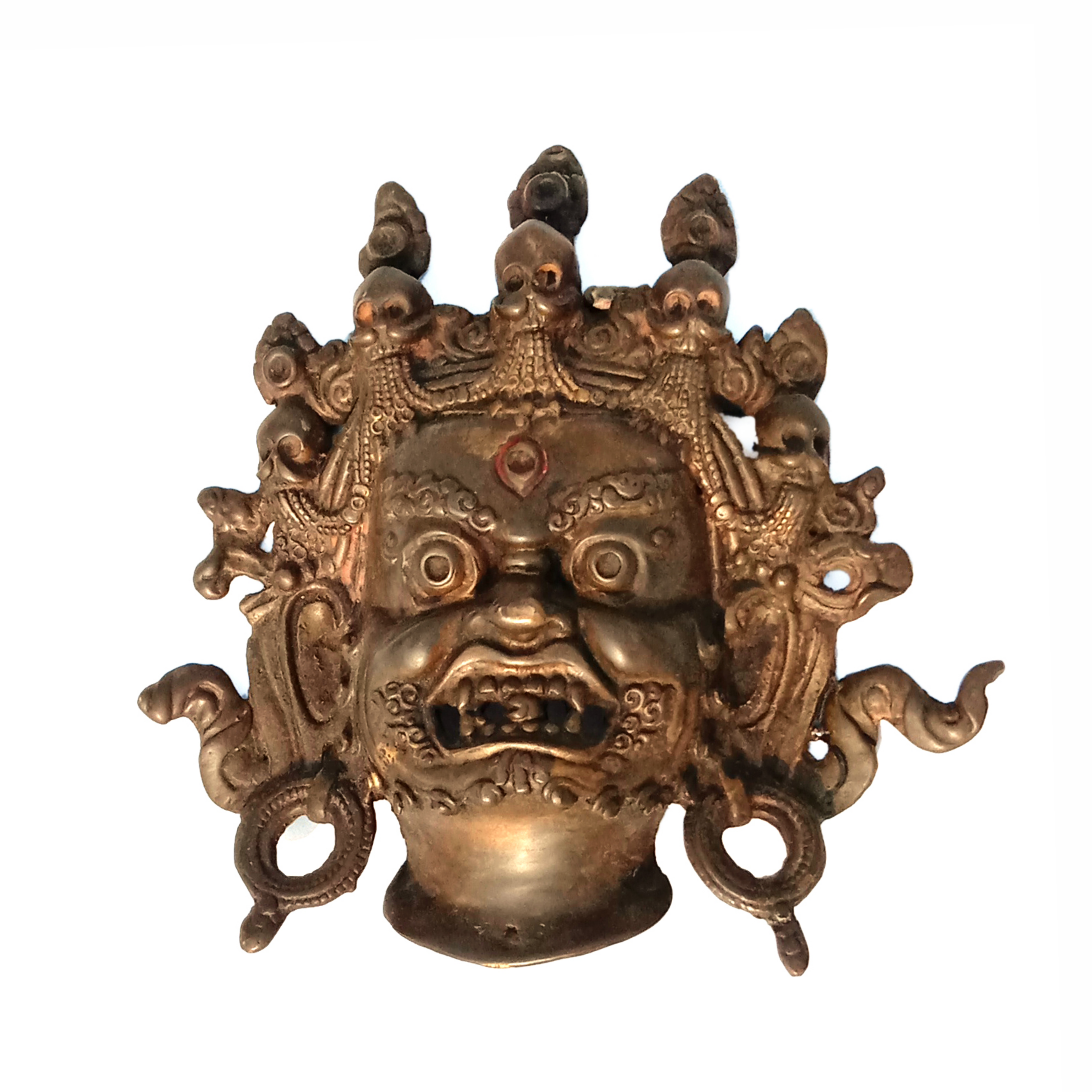 Handcrafted Art Craft Mask Cover Tribal Design Brass metal Mask, wall decoration, masks
