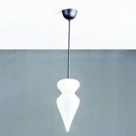 Benaras Pendant Lamp Finial ceiling lamp hanging lamp lighting handblown frosted glass, brass, and hand-turned marble, hanging light, lighting, crafted