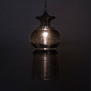Bijapur lamp, pendant lamp, ceiling lamp, hanging lamp, wire lamp, iron wire frame, vintage, ancient, crafted, lamps, lightings