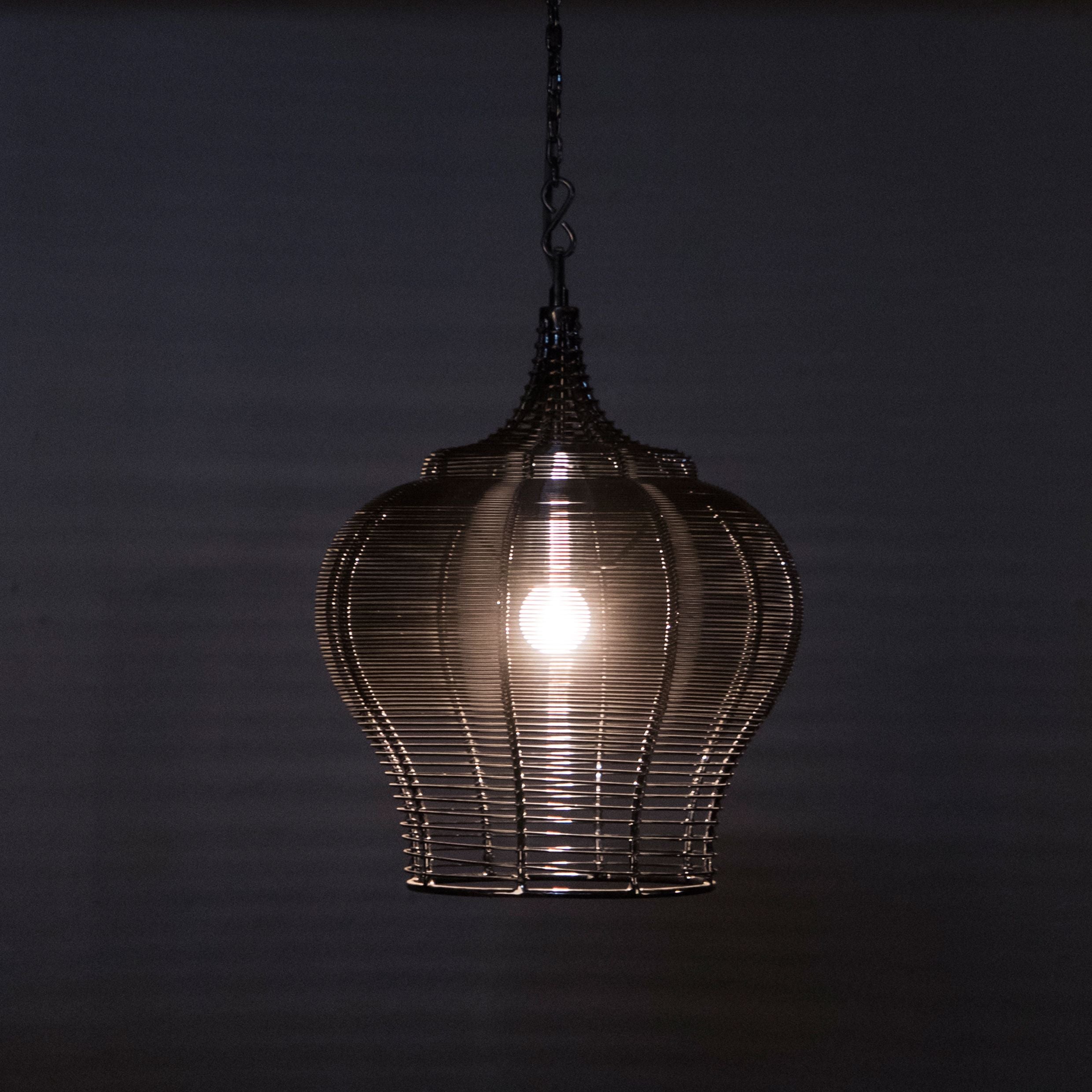Bijapur lamp, pendant lamp, ceiling lamp, hanging lamp, wire lamp, iron wire frame, vintage, ancient, crafted, lamps, lightings