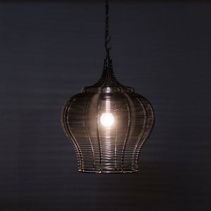 Bijapur lamp, pendant lamp, ceiling lamp, hanging lamp, wire lamp, iron wire frame, vintage, ancient, crafted, lamps, lightings