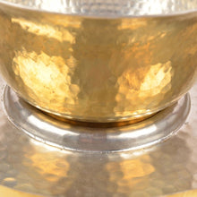 Hookka Bowl & Plate hand-hammered brass natural kalai home decor dinning serving Thathera metal artisans