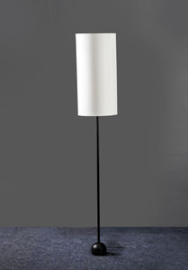 Ci Floor Lamp Base With Lamp Shade Cyl 12X24 W/ Linen