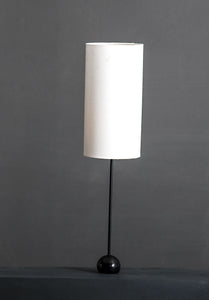 Ci Table Lamp Base With Lamp Shade Cyl 8X16 W/ Linen