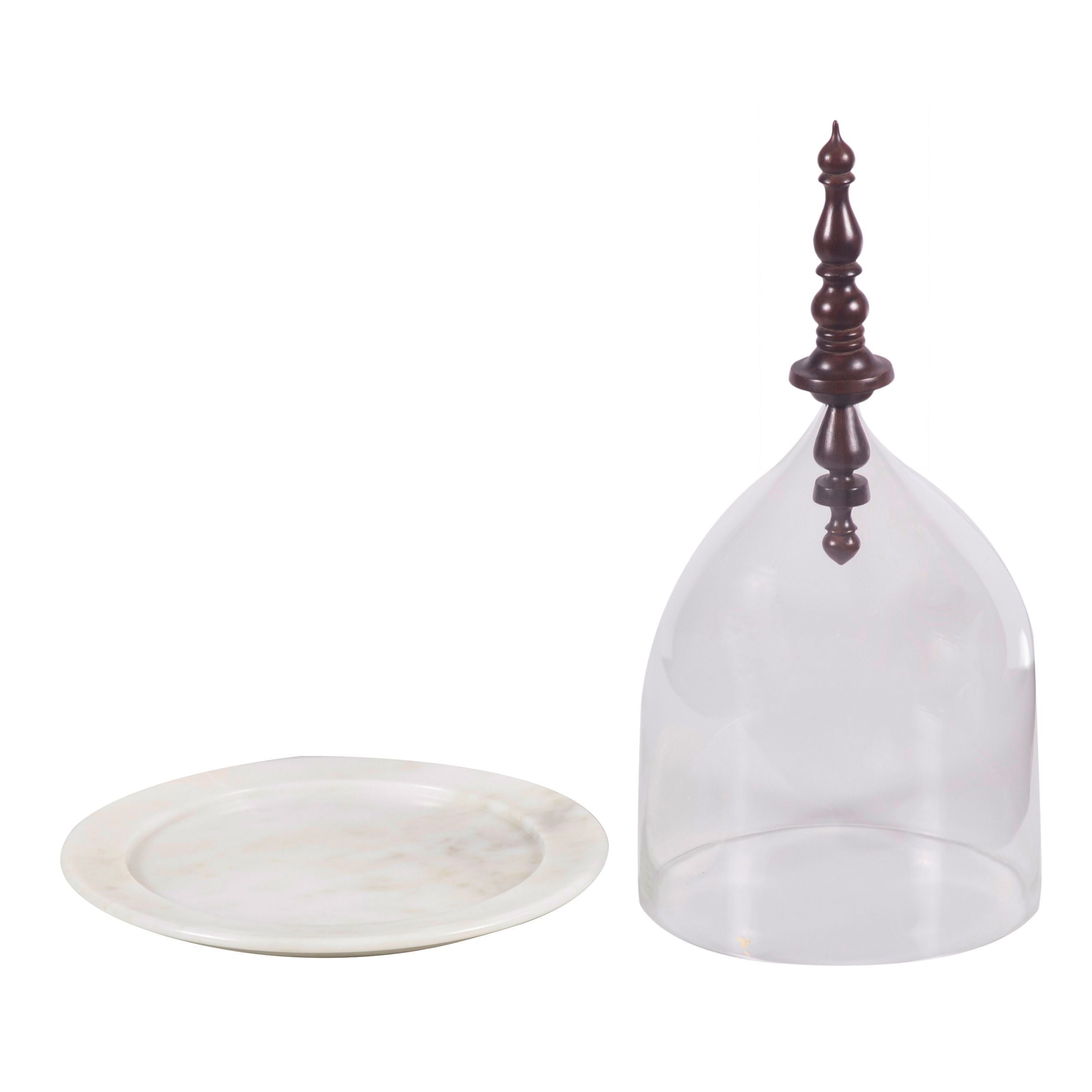Closh  Home Objects , Dining , Serving, glass sheesham wood Table top, glass transparent closh