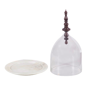 Closh  Home Objects , Dining , Serving, glass sheesham wood Table top, glass transparent closh