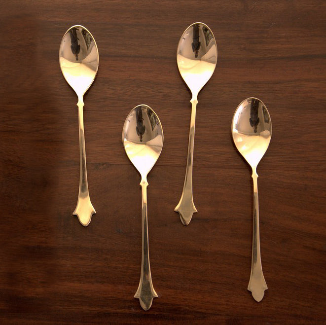 Festive gifting Spoon  set handbeten kalai thali Katori dinnerware serveware metal utensil thathera handicraft