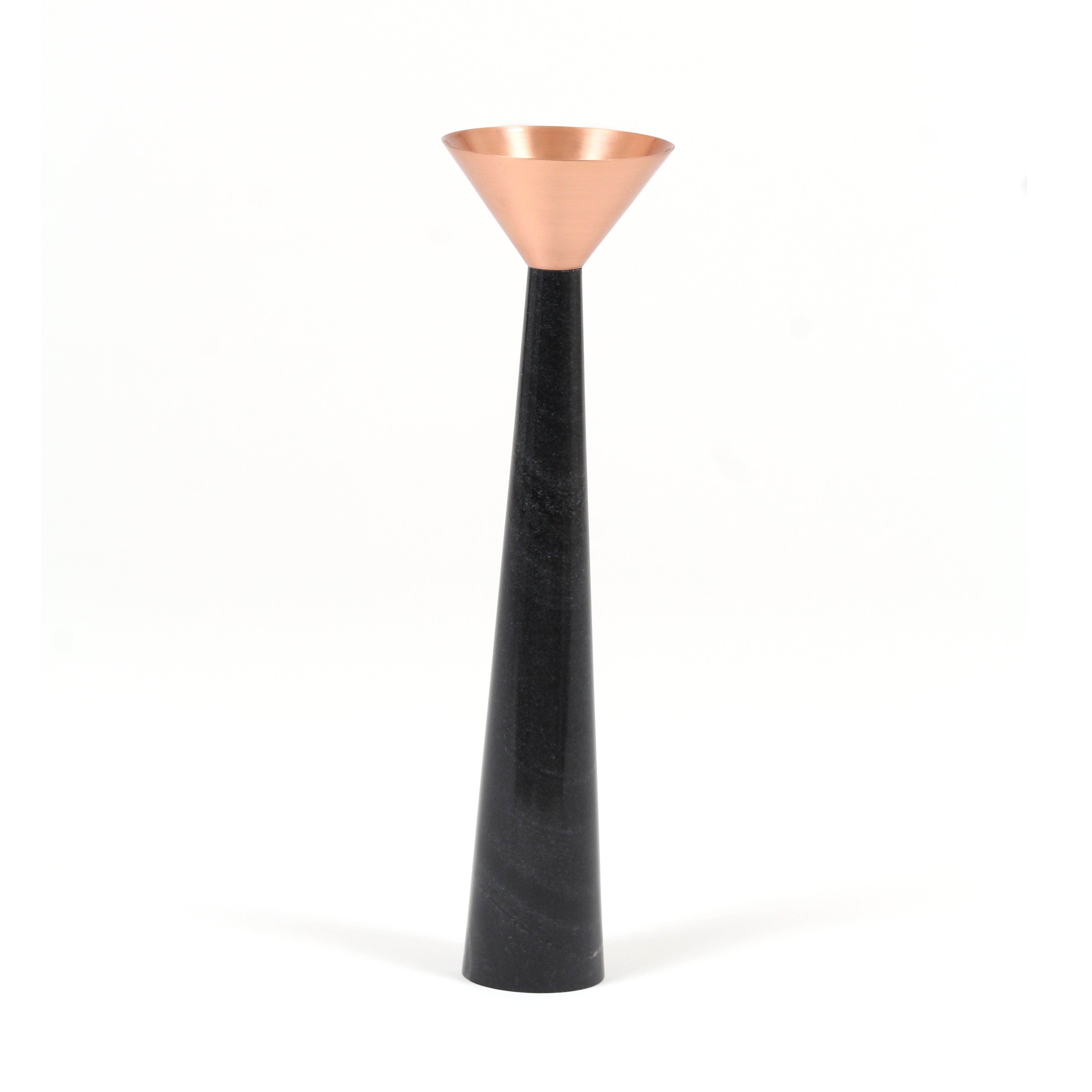 Cu Stone Candle stand Marble Copper Lighting Outdoor Display, handmade, ancient,