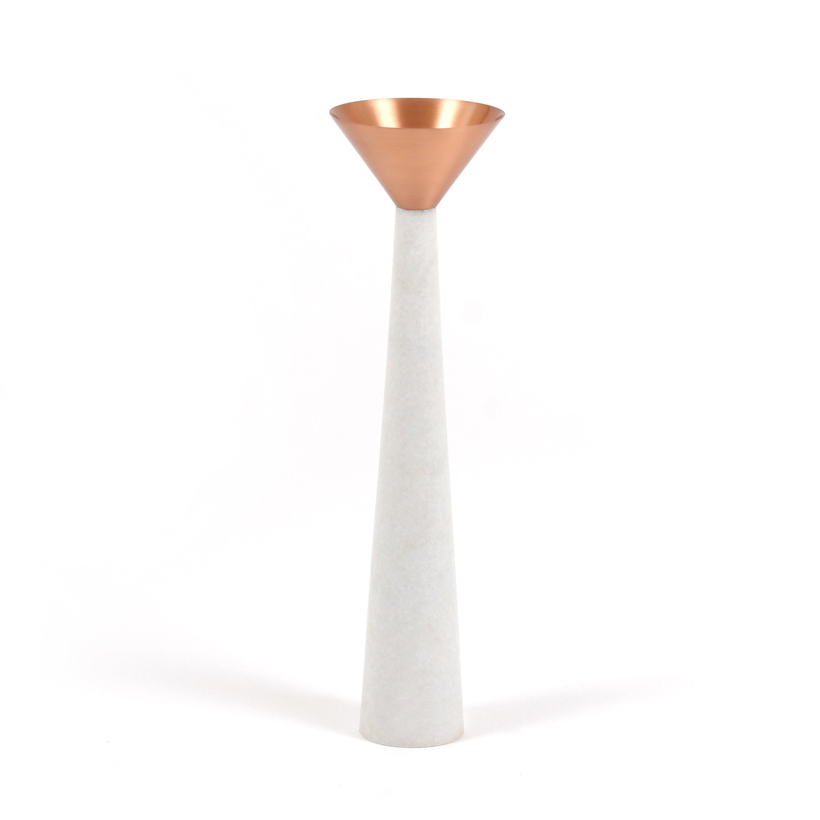 Cu Stone Candle stand Marble Copper Lighting Outdoor Display, handmade, ancient,
